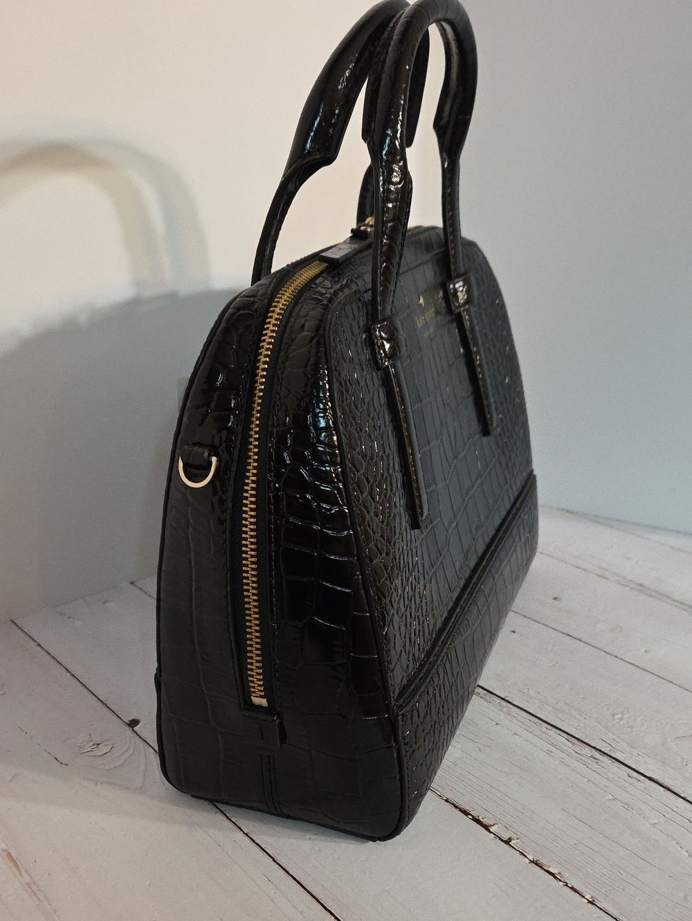 Kate Spade New York Riverside Street Exotic Felix Satchel NWT - Picture 6 of 16